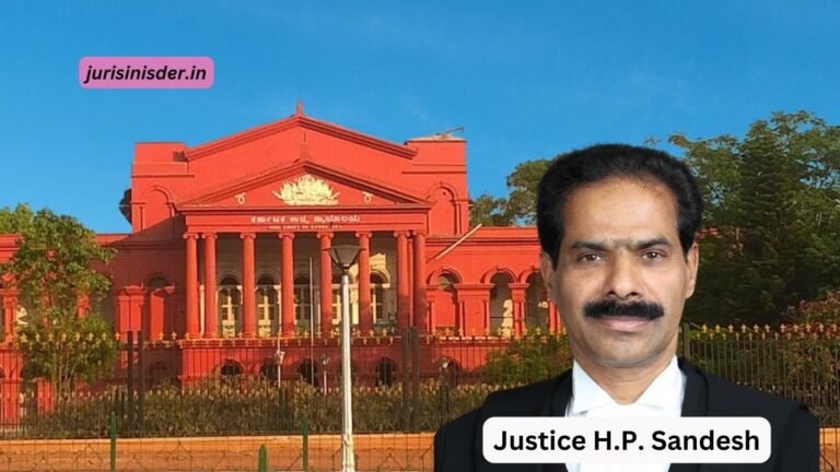 Karnataka High Court Justice H.P.SANDESH