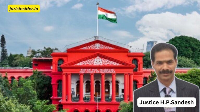 Justice H.P.Sandesh, Kanataka High Court