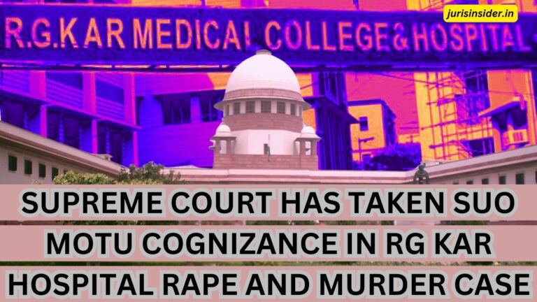 Supreme Court in RG Kar Hospital Rape and Murder Case